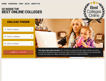 Tablet Screenshot of bestcollegesonline.com